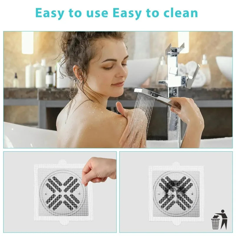 Disposable Drain Hair Catcher Filter Screen – 10–50 Pack