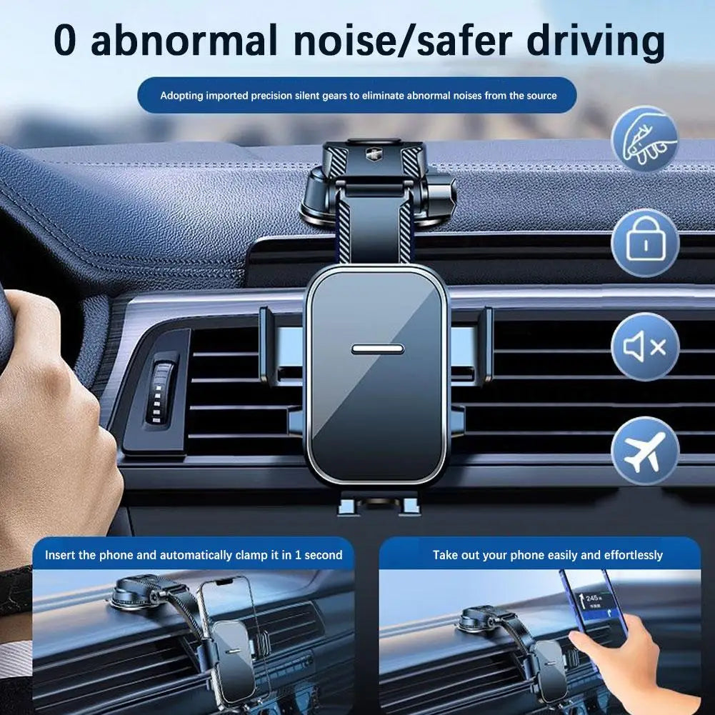 Universal Car suction cup mobile phone holder for New Energy Vehicles Air Vent Navigation Stand Mobile Phone Car Accessories Peaceful Pleasures Health and Wellness