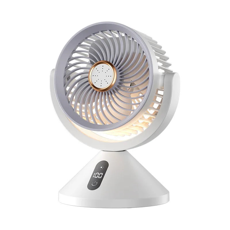 URGGU 100-Speed USB Circulation Fan – LED Display & Night Light