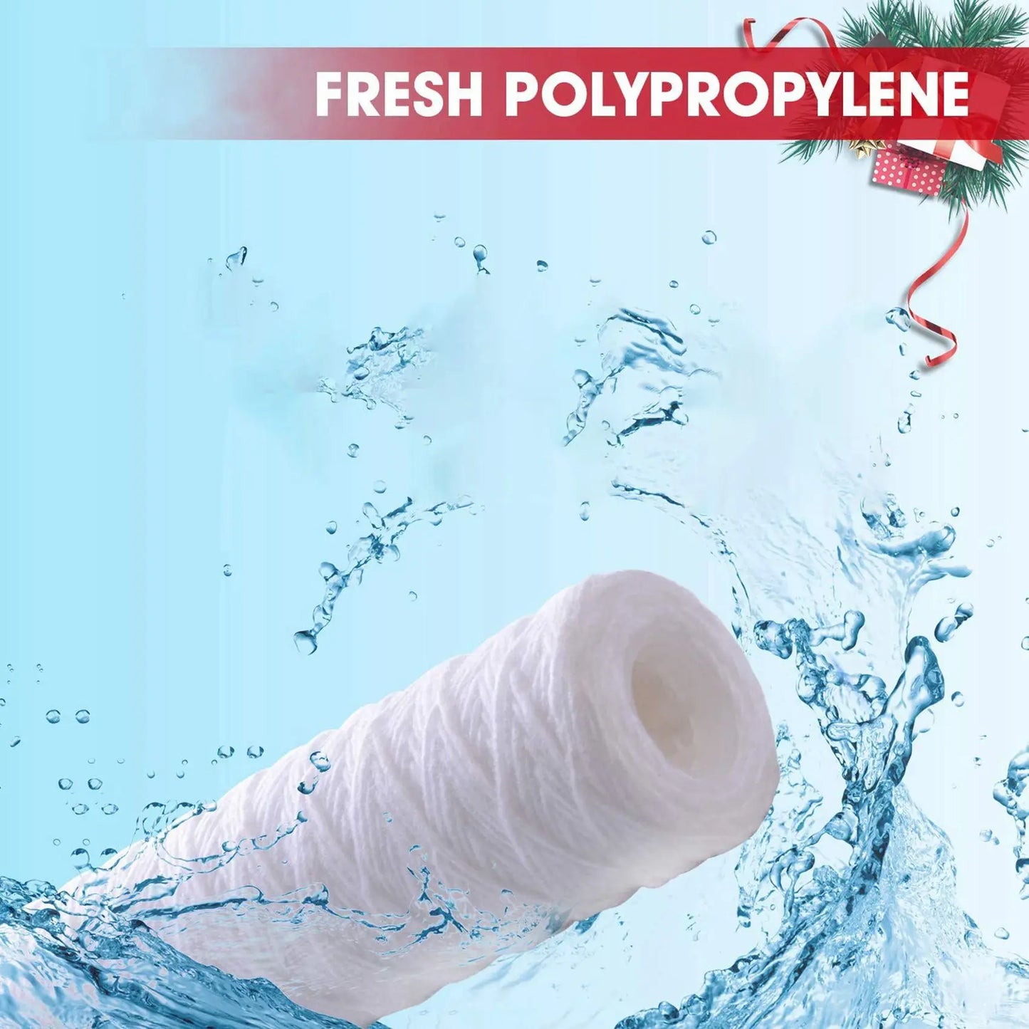 A36T-12Pcs 5 Micrometre String Wound Water Filter Universal Whole House Replacement Cartridge Sediment Filters 10Inch Peaceful Pleasures Health and Wellness