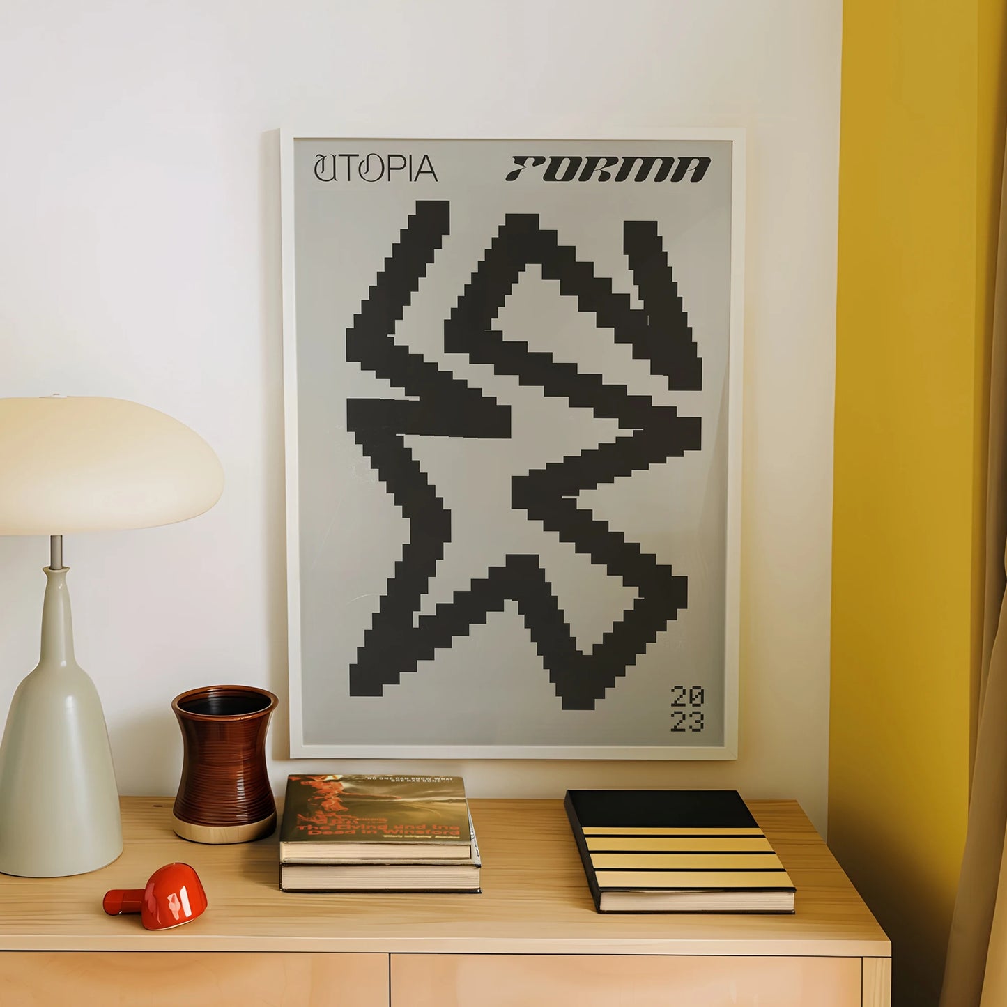 Modern Minimalist Canvas Wall Art Print | Living Room Decor