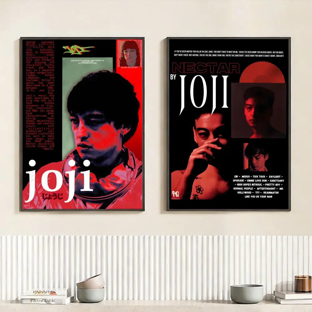 Singer J-Joji Poster HD Self Adhesive Waterproof Wall Art Ideal for Home Office Dorm Bedroom Great Gift Peaceful Pleasures Health and Wellness