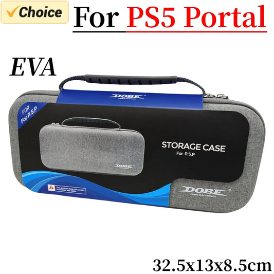 EVA Hard Carrying Case Bag for Sony PS5 PlayStation Portal Case Shockproof Protective Cover Portable Storage Bag for PS Portal Peaceful Pleasures Health and Wellness