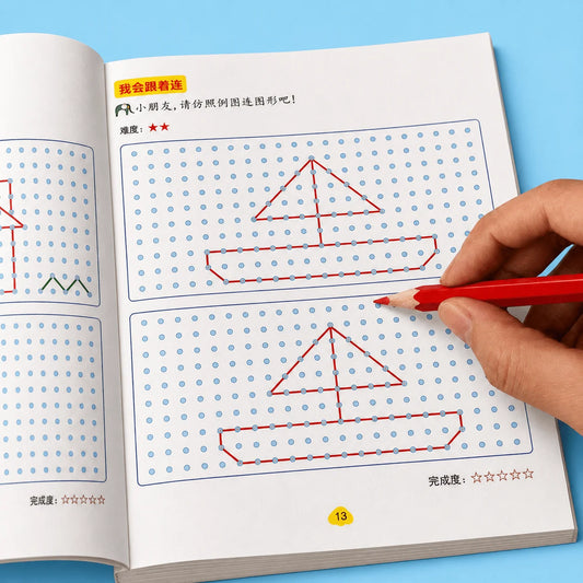 Dot Magic Line Tracing Workbook Geometric Shape Connect Dots Book Peaceful Pleasures Health and Wellness
