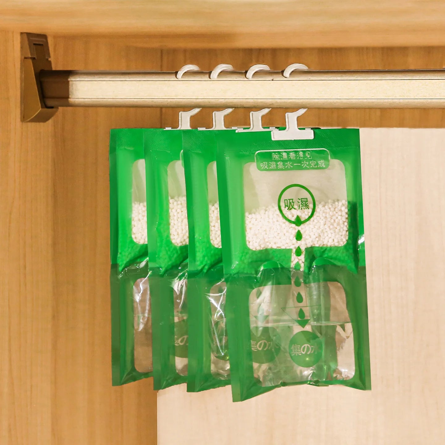 Hangable dehumidifying bag for dormitories, water-absorbing, moisture-resistant, mold-preventing, and dehumidifying bag for hous Peaceful Pleasures Health and Wellness green 20Pics