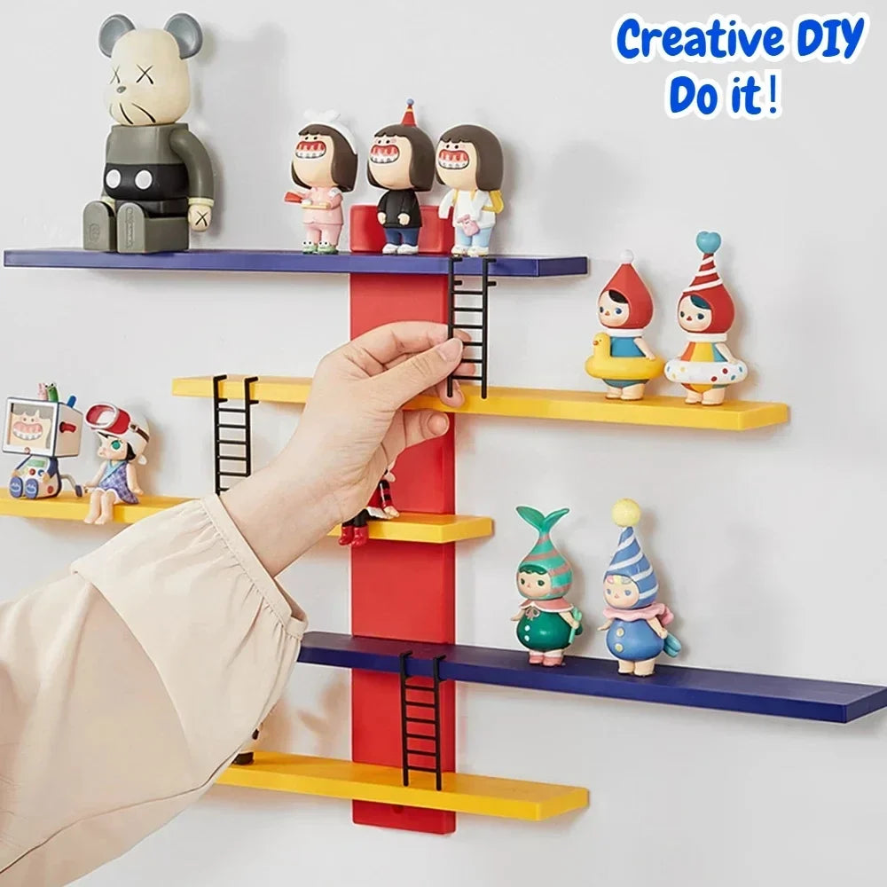 Wall-Mounted Floating Shelf for Figures & Blind Box Collectibles