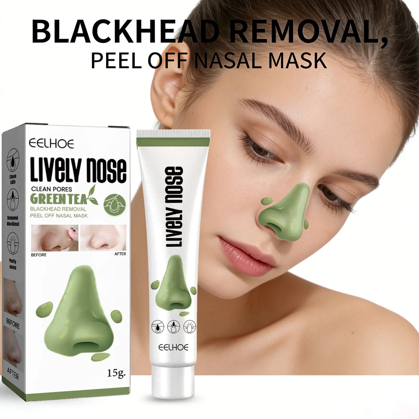 Eelhoe Blackhead Removal Peel-Off Nose Mask – Deep Pore Cleanse