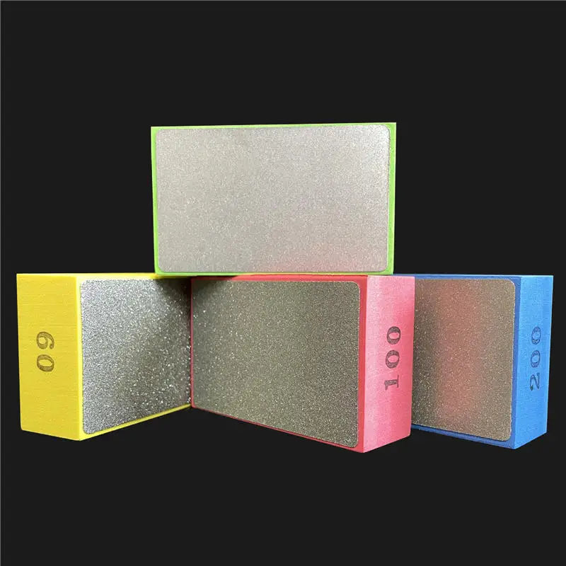 60/100/200/400# Diamond Hand Polishing Pads Tile Glass Abrasive Grinding Block Pad Stone Abrasive Sanding Disc Polisher Tool Peaceful Pleasures Health and Wellness