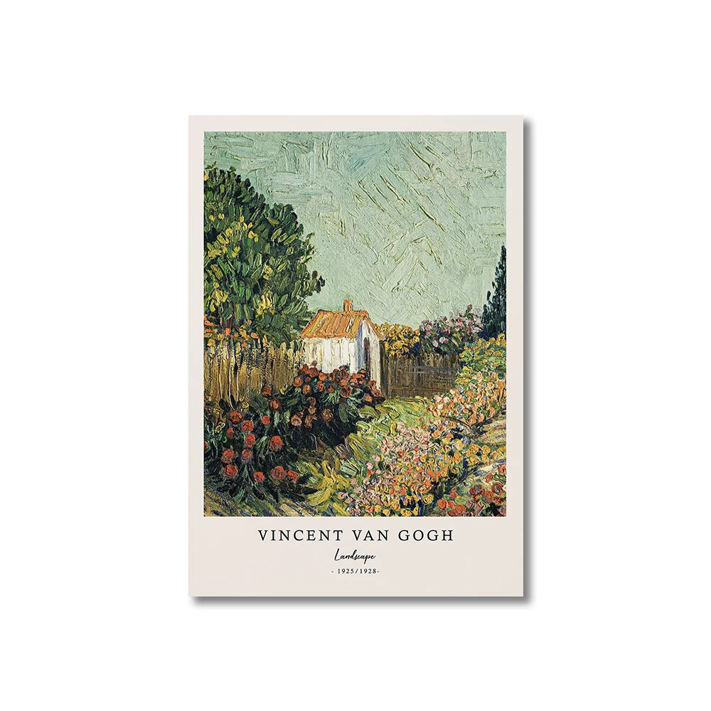 Vincent Van Gogh Writings Canvas Prints Painting Posters Great Work The Starry Night Poster Wall Art Living Room Bedroom Decor Peaceful Pleasures Health and Wellness CJ50905 35x45cm