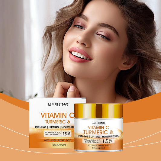 Jaysuing Turmeric Firming Face Cream 60g – Brighten & Lift Firming Face Cream Peaceful Pleasures Health and Wellness