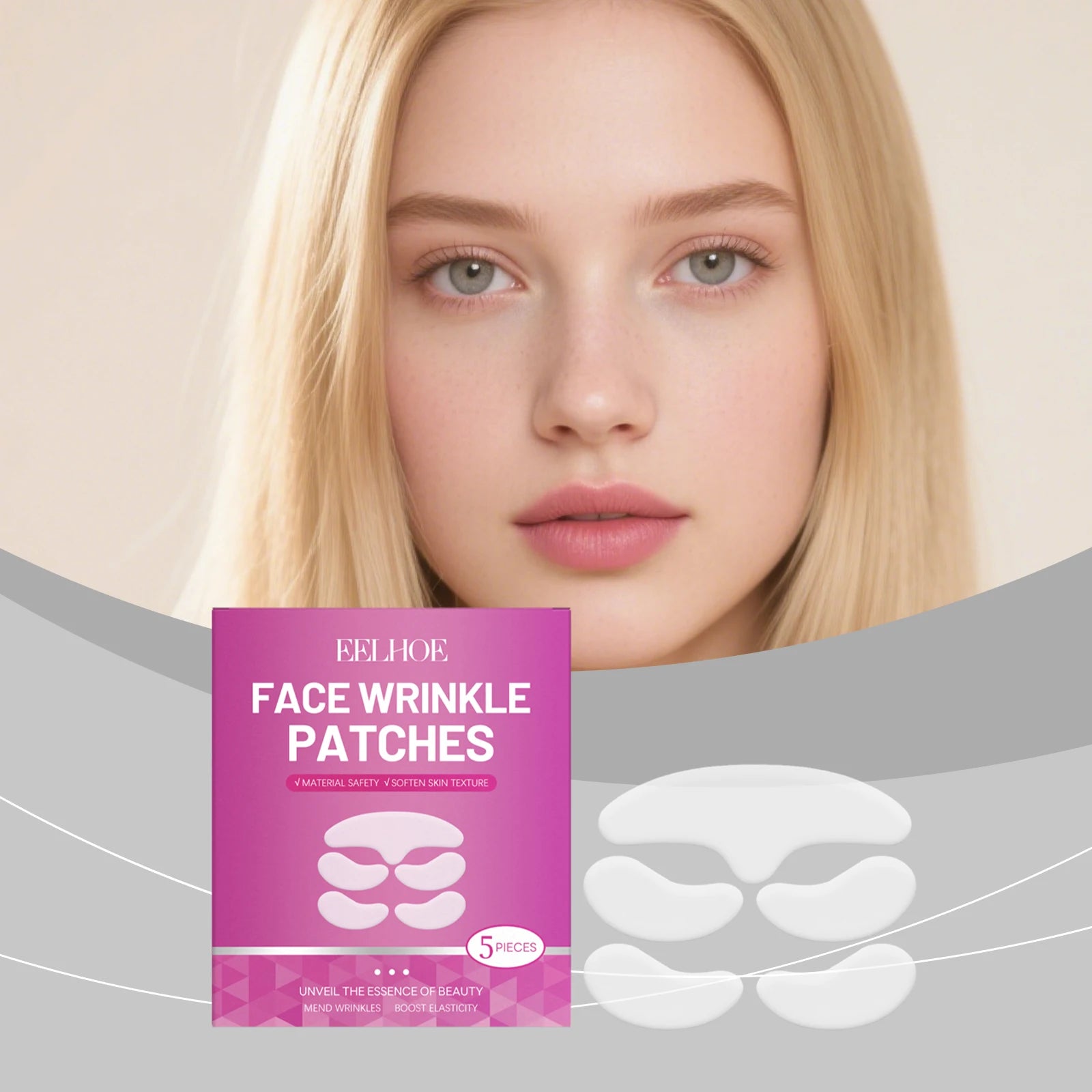 EELHOE Anti-Wrinkle Face Patches – Lifting & Firming 5pc Anti-Wrinkle Face Patch Peaceful Pleasures Health and Wellness