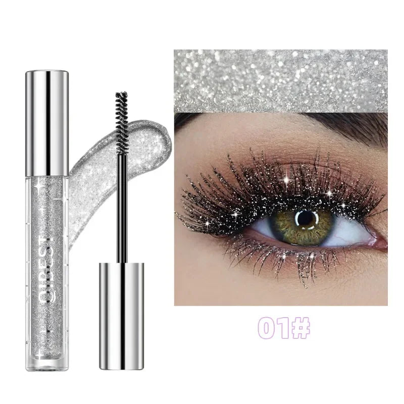 Snowflake Glitter Shimmer Mascara – Waterproof & Volumizing