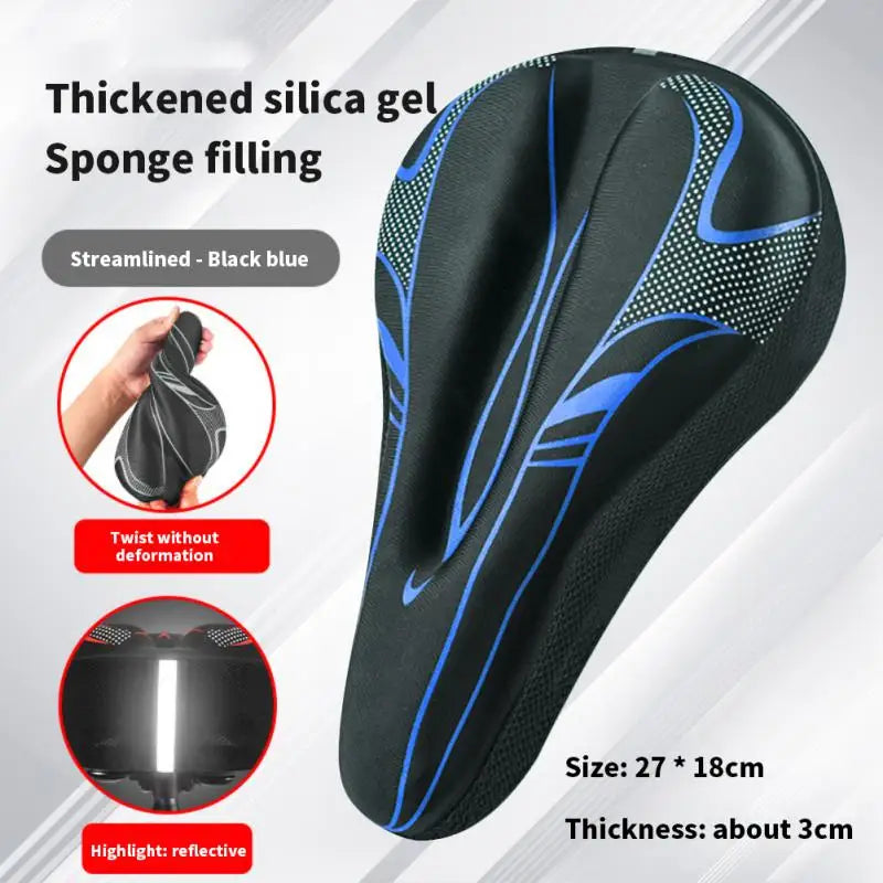 3D GEL Bike Seat Cover – MTB & Road Bicycle Saddle Cushion