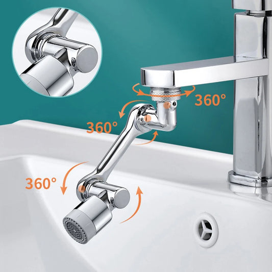 Mechanical arm faucet universal mechanical arm water nozzle rotating basin basin multifunctional rocker arm extension splash pro Peaceful Pleasures Health and Wellness