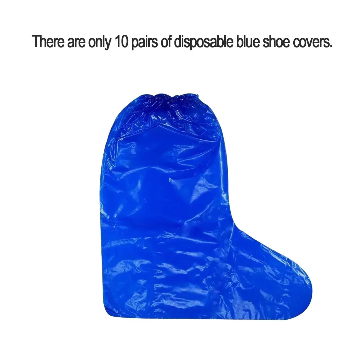 Waterproof Adult Poncho & 10 Disposable Shoe Covers Rain Set
