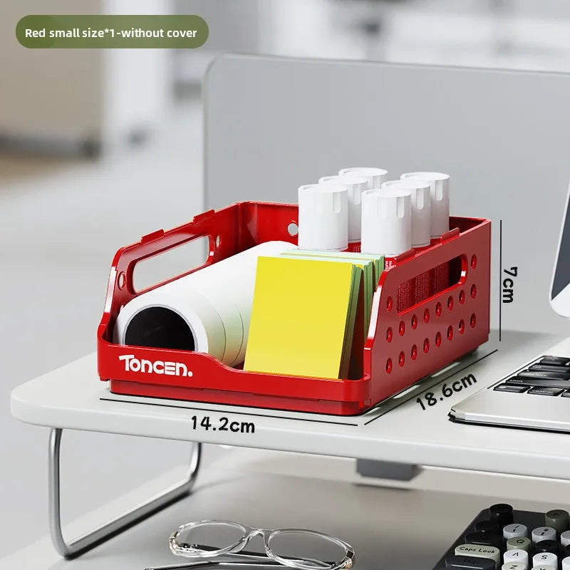 Foldable Desktop Organizer – Multi-Layer File & Book Storage