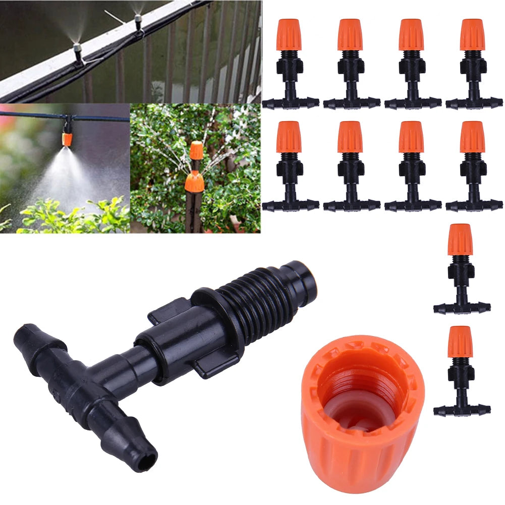 10Pcs Atomization Nozzles Drip Irrigation Spray Emitters Peaceful Pleasures Health and Wellness
