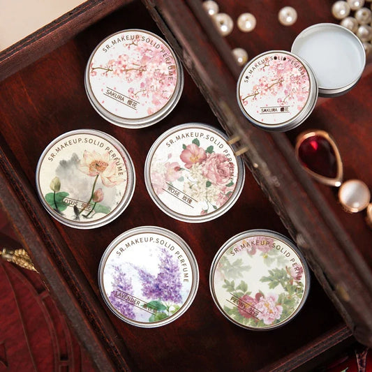 Lavender Solid Perfume Balm – Portable Long-Lasting Fragrance Solid Perfume Balm Peaceful Pleasures Health and Wellness