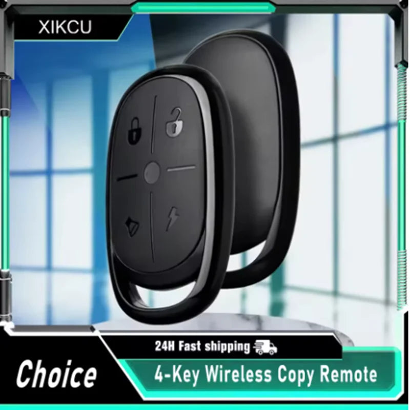 4-Key Copy Remote 433MHz Wireless Electric Garage Access Control Self Copy Remote Control for Lane Gate Battery Powered Peaceful Pleasures Health and Wellness
