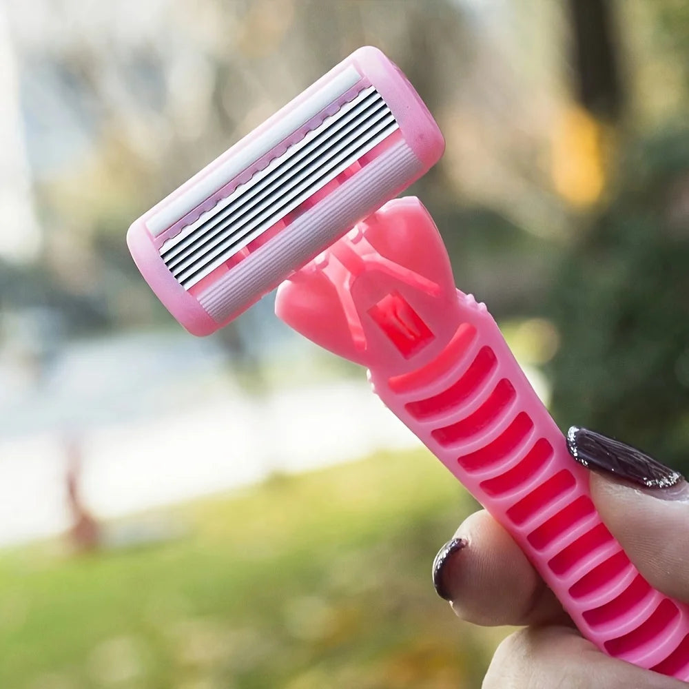 6-Blade Manual Razor Set – Face & Body Shaving Men & Women