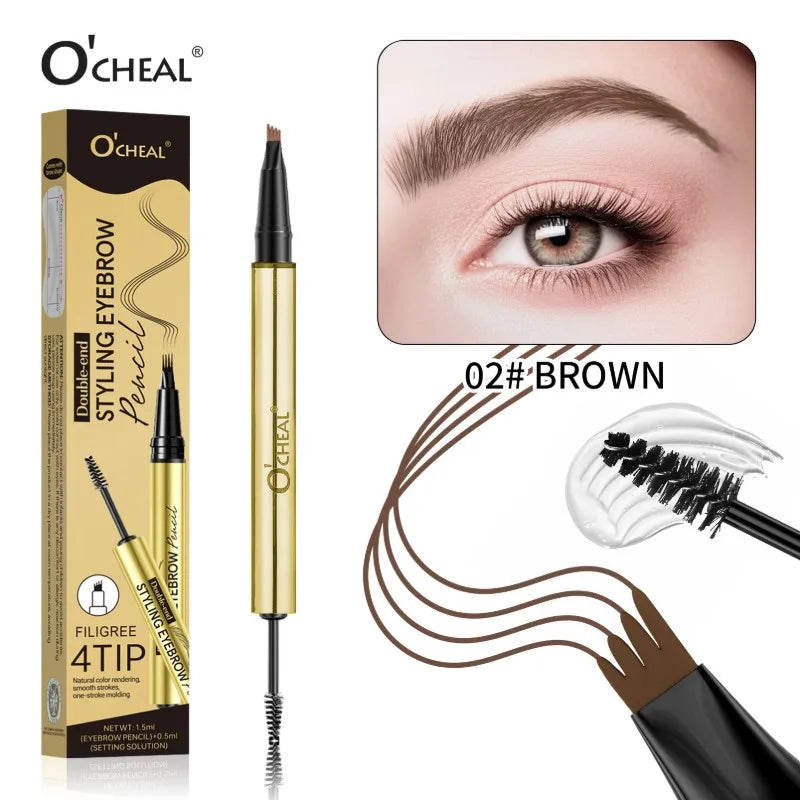 O'CHEAL 3D Feathery Brow Gel & Pencil Set – Waterproof