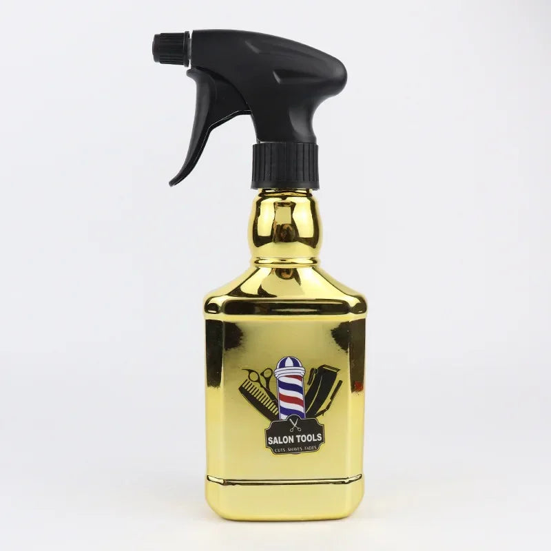 2pcs 300ML Empty Refillable Fine Mist Watering can for Salon Haircut and Barber Stylist Portable Hairdressing Tools Peaceful Pleasures Health and Wellness CN Golden300ml