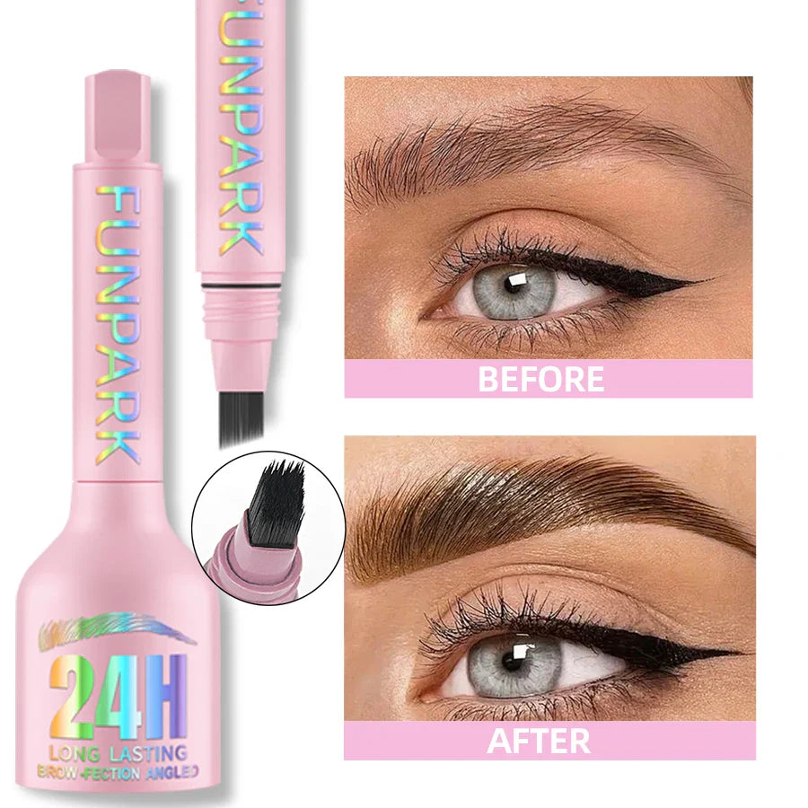 FUNPARK 3D Microblade Eyebrow Dye Cream – Waterproof, 3 Colors