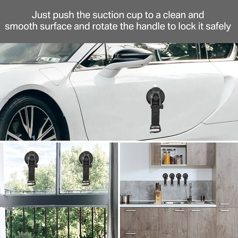 Suction Cups Hook Car Camping Essentials Heavy Duty Tie Down Suction Cup Camper Accessories for Car Awning Boat SUV Tent Traps Peaceful Pleasures Health and Wellness