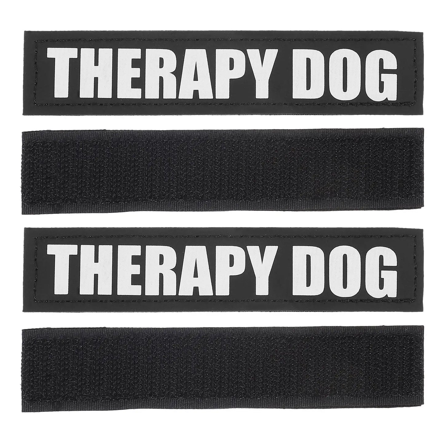 2Pairs Reflective Dog Vest Patches High-Visibility PU Material for Dog Harness Vest Outdoor Safety Pet Supplies Peaceful Pleasures Health and Wellness Default Title