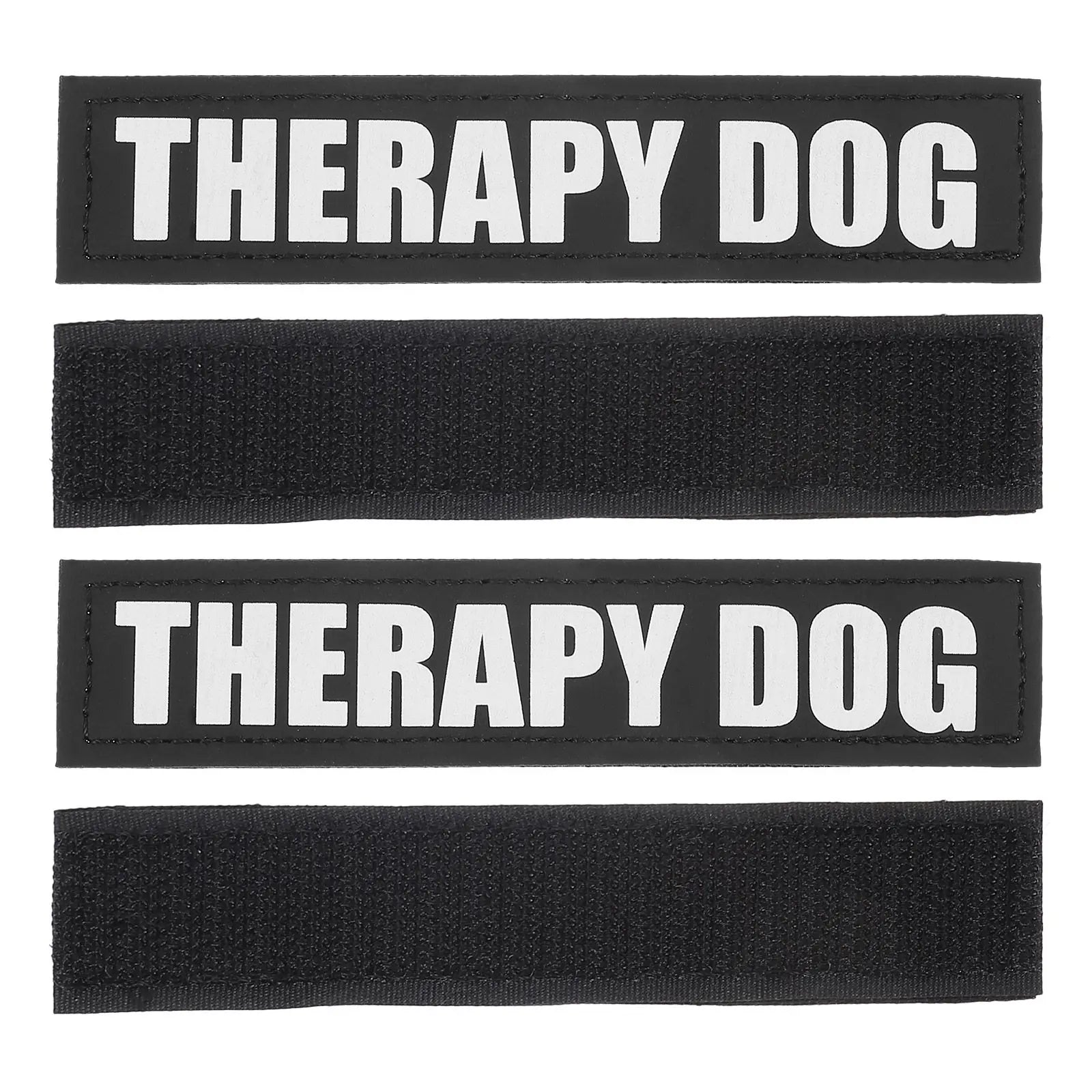 2Pairs Reflective Dog Vest Patches High-Visibility PU Material for Dog Harness Vest Outdoor Safety Pet Supplies Peaceful Pleasures Health and Wellness Default Title
