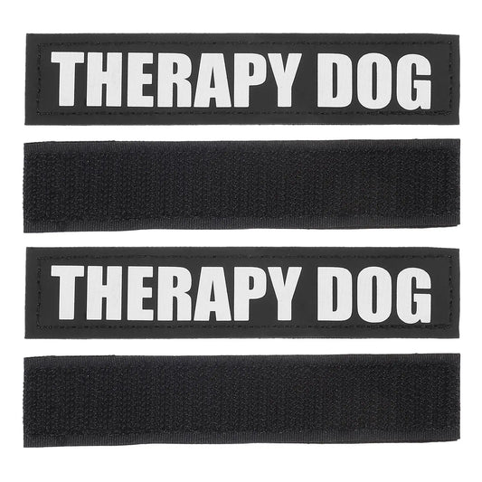 2Pairs Reflective Dog Vest Patches High-Visibility PU Material for Dog Harness Vest Outdoor Safety Pet Supplies Peaceful Pleasures Health and Wellness Default Title