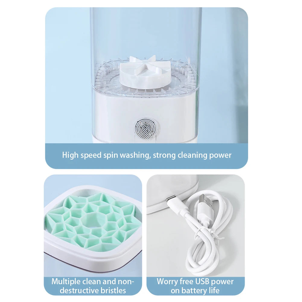 Electric Automatic Makeup Brush Cleaner & Dryer Machine