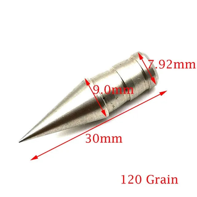 Archery ID3 2 4 5 6 8 0 Stainless Steel Insert Arrowhead Point Tips