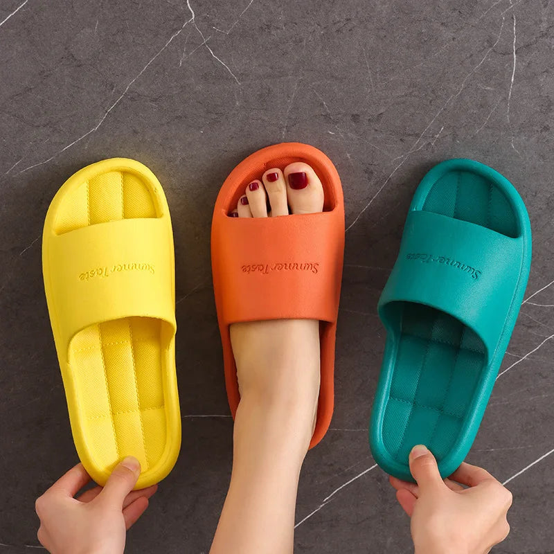 Non-Slip EVA Shower Slides | Unisex Indoor Slippers