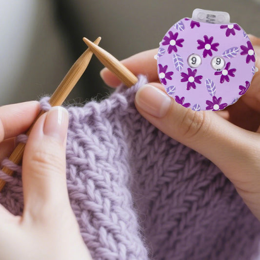 Knit Knitting Needles Row Counter Lines Number Calculator DIY Plastic Knitting Tool Accessories Craft Clothing Supplies Peaceful Pleasures Health and Wellness