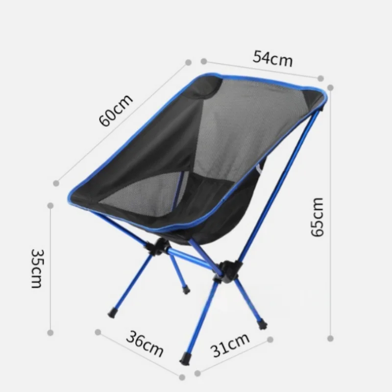 Outdoor moon chair, camping folding chair, portable leisure backrest chair, ultra-light aluminum alloy folding chair Comfortable Peaceful Pleasures Health and Wellness