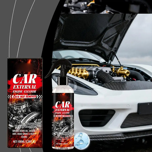For Auto Engine Exterior Cleaner - No-Rinse Fast Oil Stain Remover Powerful Degreasing Car Maintenance Essential Tool Peaceful Pleasures Health and Wellness