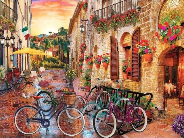 Diamond Painting Street Landscape Kit | Mosaic Art for Adults & Kids