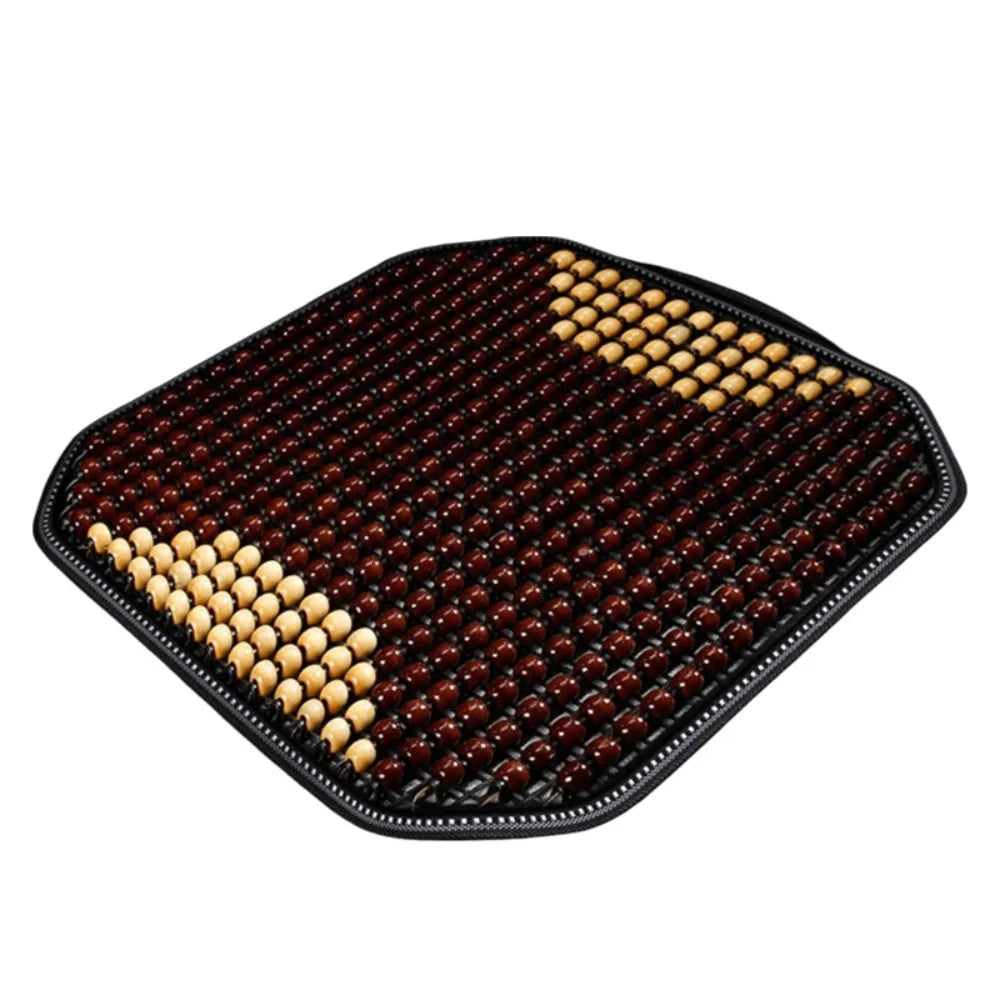 Wooden Beads Seat Cushion | Breathable Cooling Chair Pad