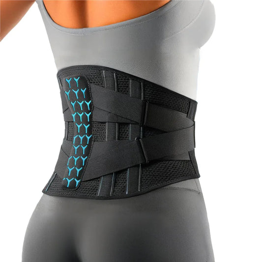Back Brace for Lower Back Pain Relief, Breathable Waist Brace Adjustable Lumbar Support for Herniated Disc, Sciatica, Scoliosis Peaceful Pleasures Health and Wellness