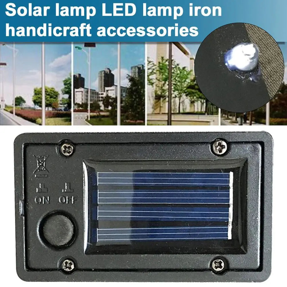 Garden Lawn Square LED Light Solar Battery Storage Box, Battery Box Accessory, Polycrystalline Waterproof Box Peaceful Pleasures Health and Wellness