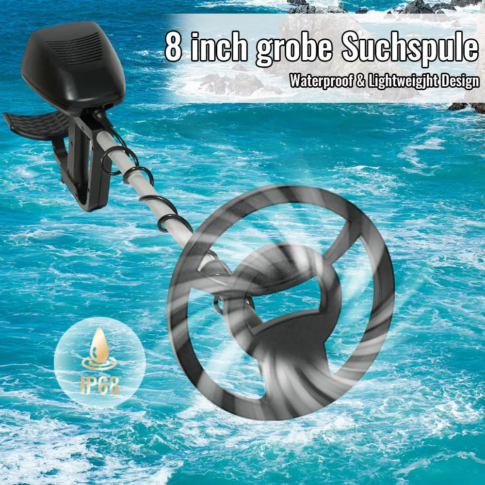 MD-4090 Professional Metal Detector Finder Waterproof Search Coil Seeker Treasure Underground Gold Detector High Accuracy Peaceful Pleasures Health and Wellness