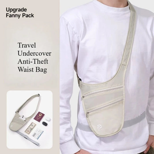Travel Anti-Theft Hidden Waist Bag – Passport & Phone Anti-Theft Waist Bag Peaceful Pleasures Health and Wellness