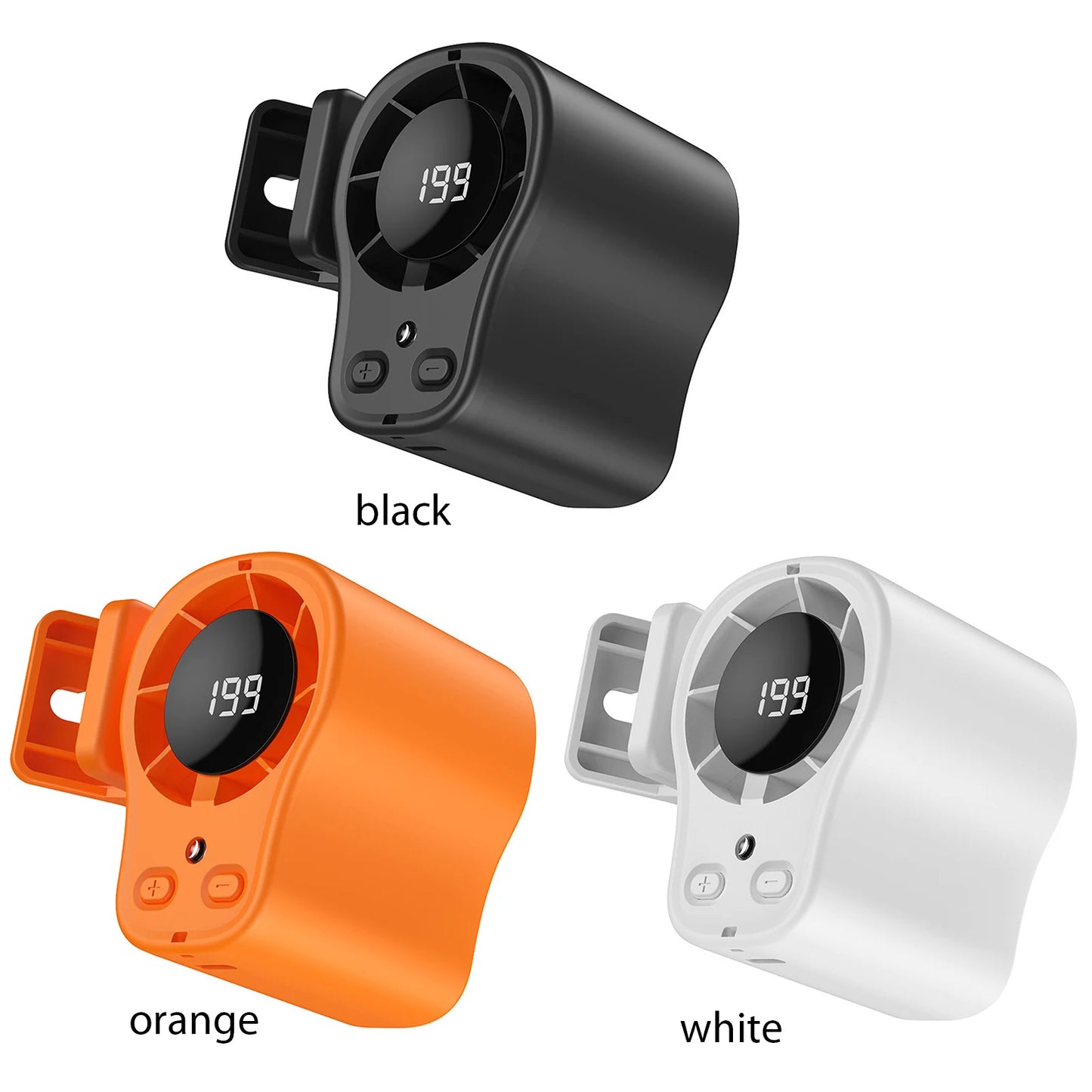 Rechargeable Wearable Belt Waist Fan 199 Speeds 360° Rotation Hands-Free Clip on Fan LED Digital Display for Cars Work Camping Peaceful Pleasures Health and Wellness
