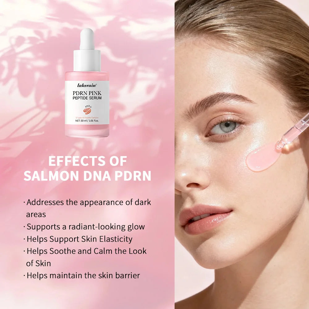 Salmon DNA PDRN Pink Peptide Serum Pink Glow Serum Remove Skin Darkness Hydrating Moisturizing Firming Korean Skincare Peaceful Pleasures Health and Wellness