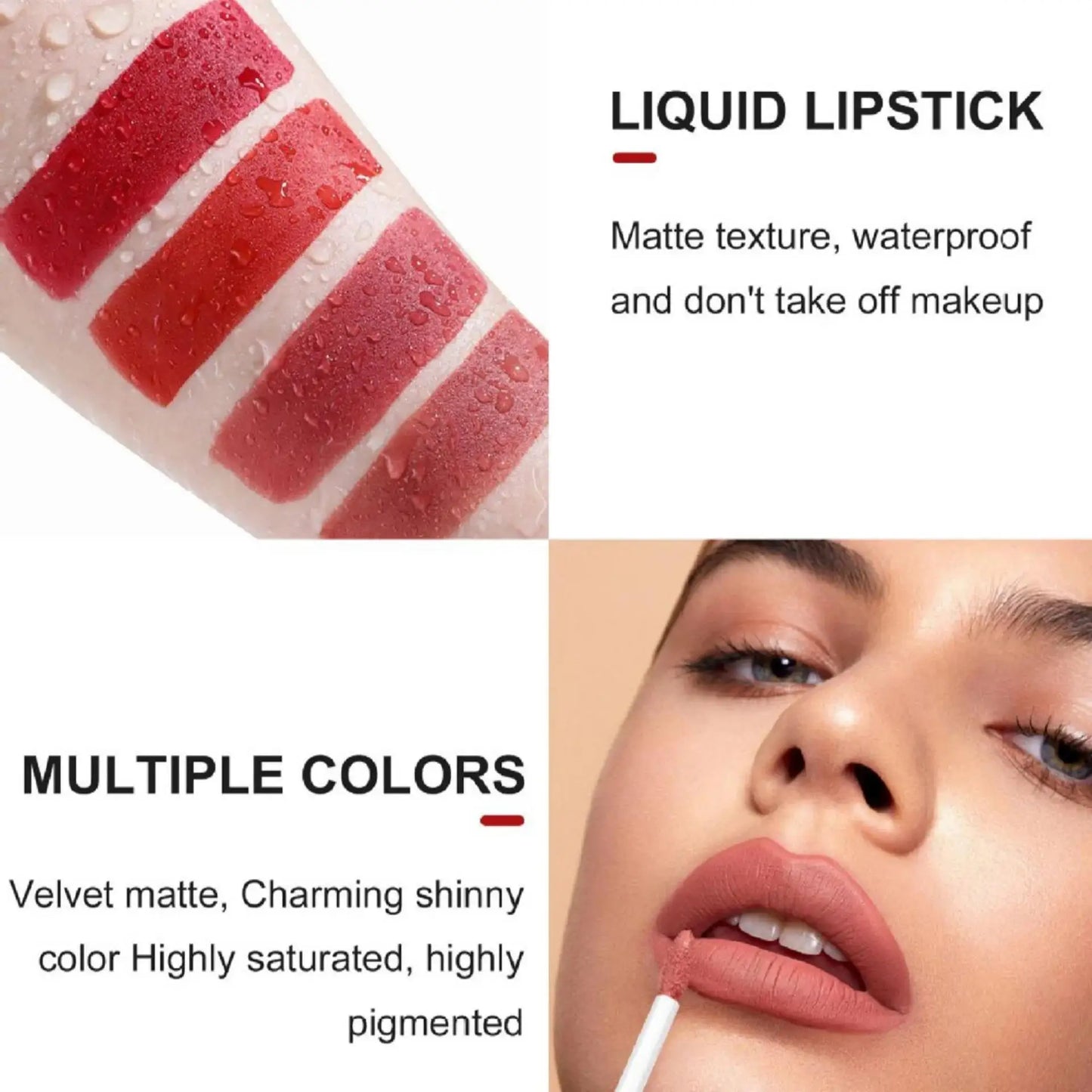 Handaiyan 2-in-1 Matte Lipstick & Lip Liner Set | 12 Shades