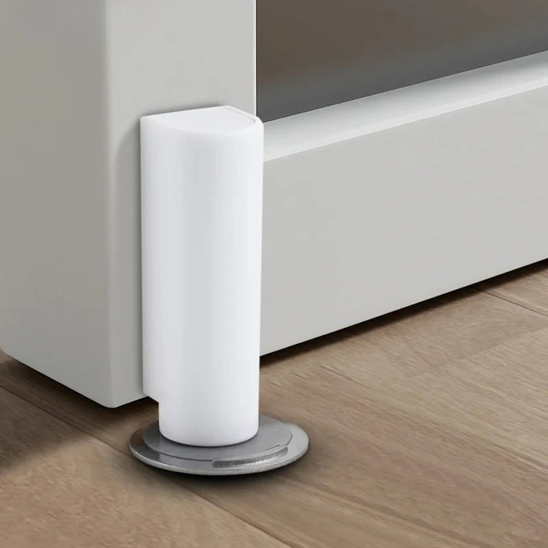 Magnetic Door Stopper Stainless Steel Heavy Duty Door Stop Black Nail-free Door Suction Door Holder Door Hardware Peaceful Pleasures Health and Wellness