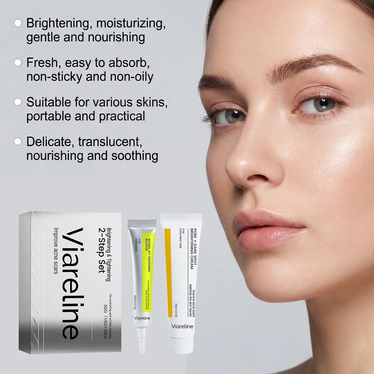 Viareline Retinol Firming & Brightening Cream – Dark Spot & Anti-Acne