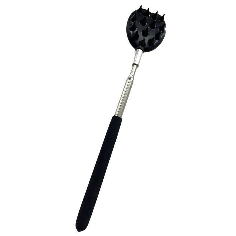 Itchy Scratch Retractable Back Gripper Double-Sided with 3 Detachable Gripper Heads Metal Claw/Rake for Hard-to-Reach Areas Peaceful Pleasures Health and Wellness