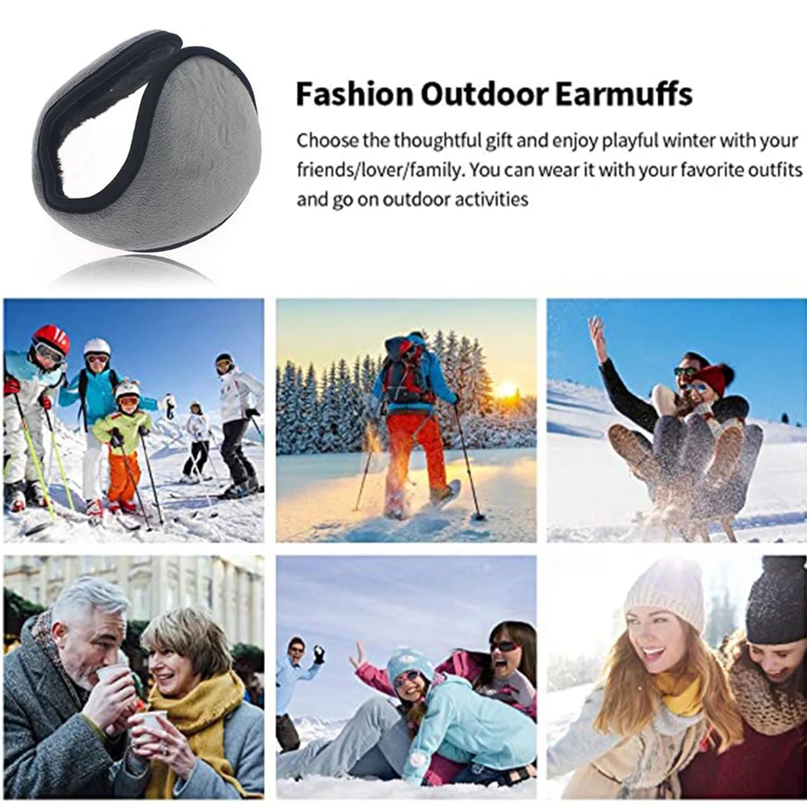 Winter Thicken Fur Earmuffs for Men Women Velvet Ear Cover Outdoor Cycling Skiing Warm Plush Fleece Winter Ear Muffs Protector Peaceful Pleasures Health and Wellness